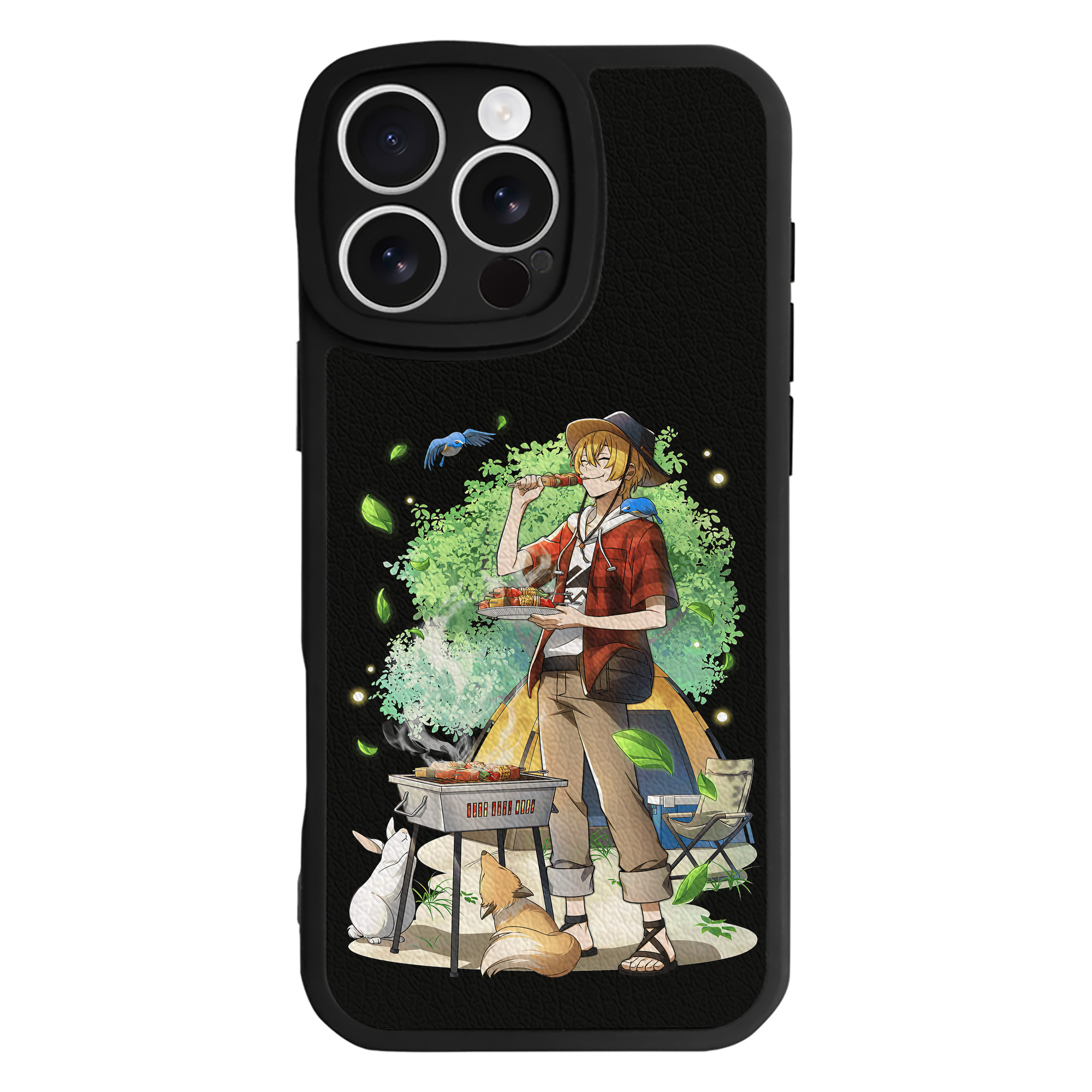 （画像用） 文豪ストレイドッグス Bungo Stray Dogs 【iPhone 16シリーズ対応】シリコンスマホケース（レザー調） 材質：シリコン